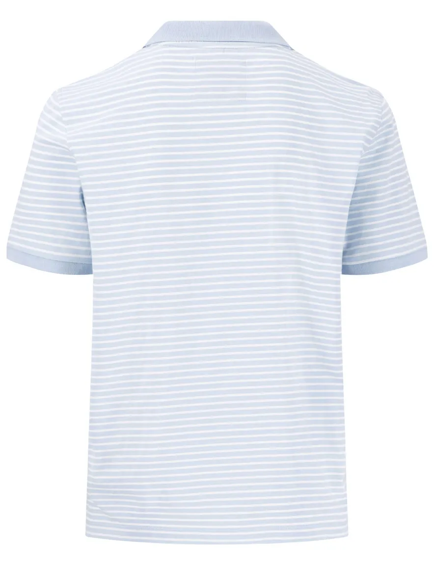 poloshirt korte mouw lichtblauw Fynch Hatton