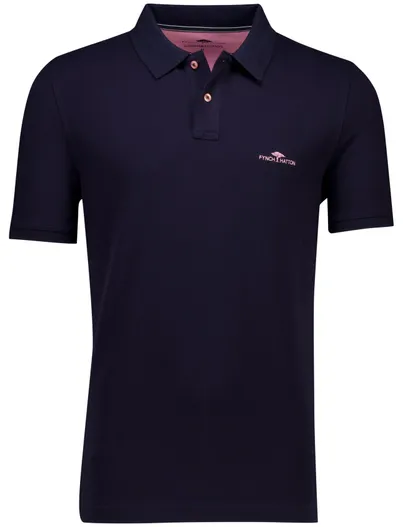 Fynch Hatton Fynch-Hatton polo-shirt navy korte mouw