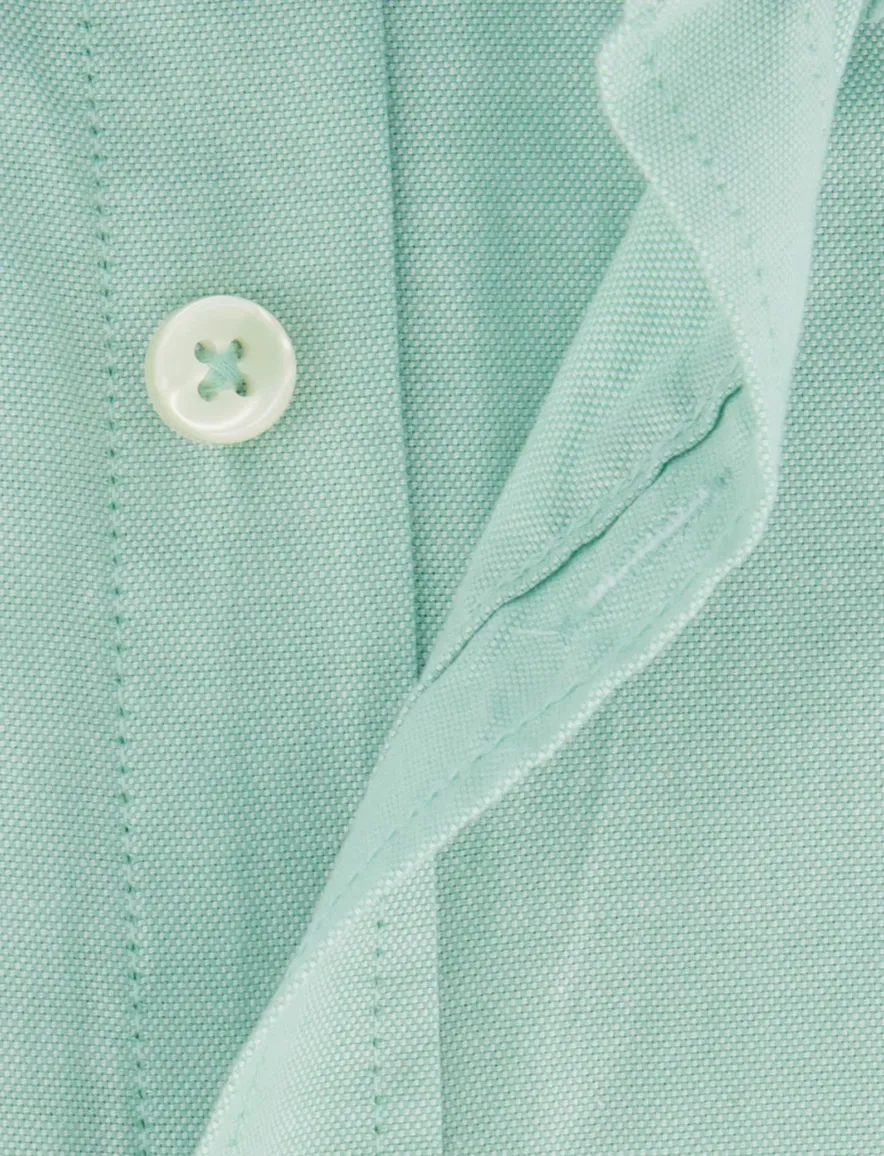 Fynch Hatton Premium Oxford overhemd groen katoen