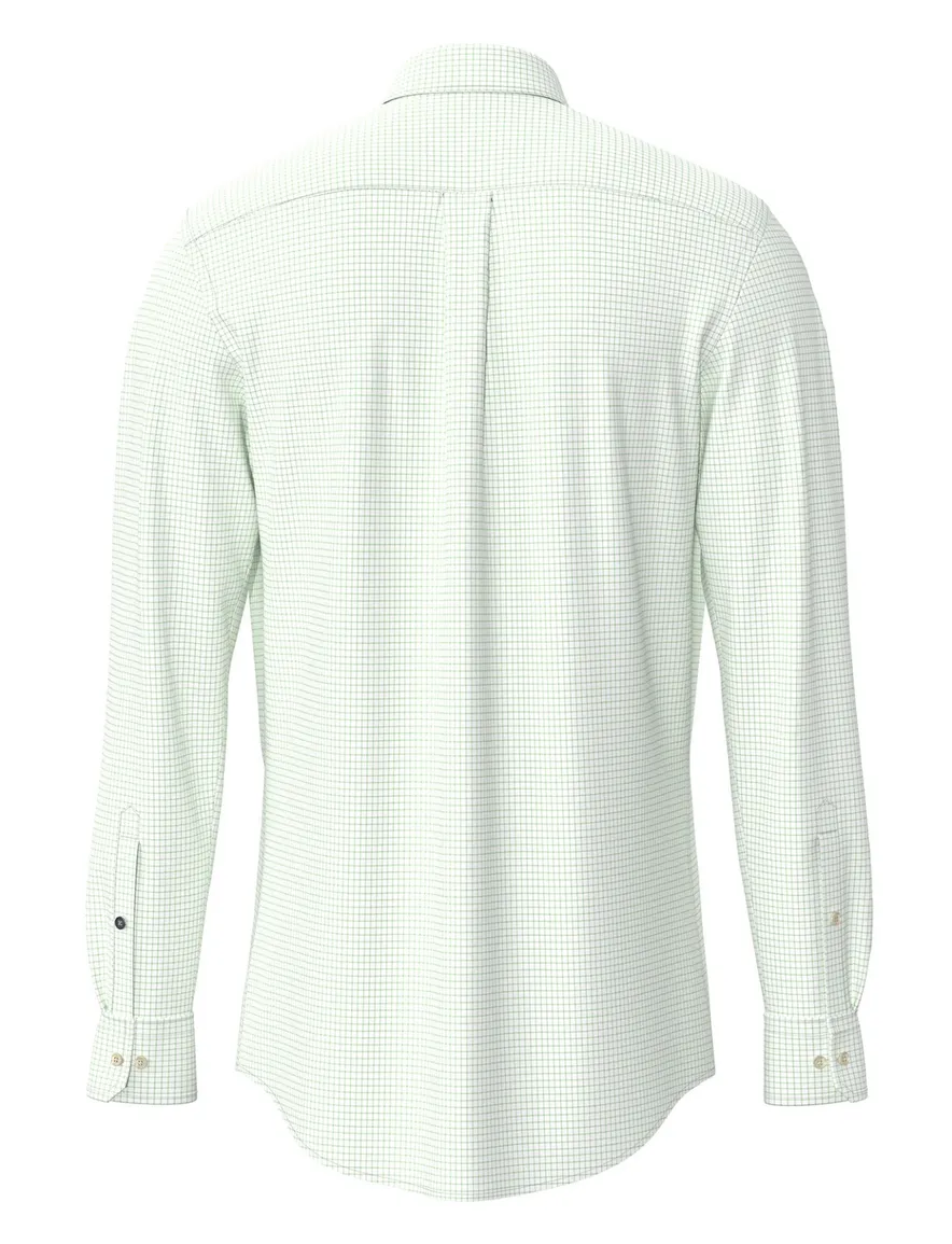 Fynch-Hatton overhemd groen Classic Oxford Mix geruit