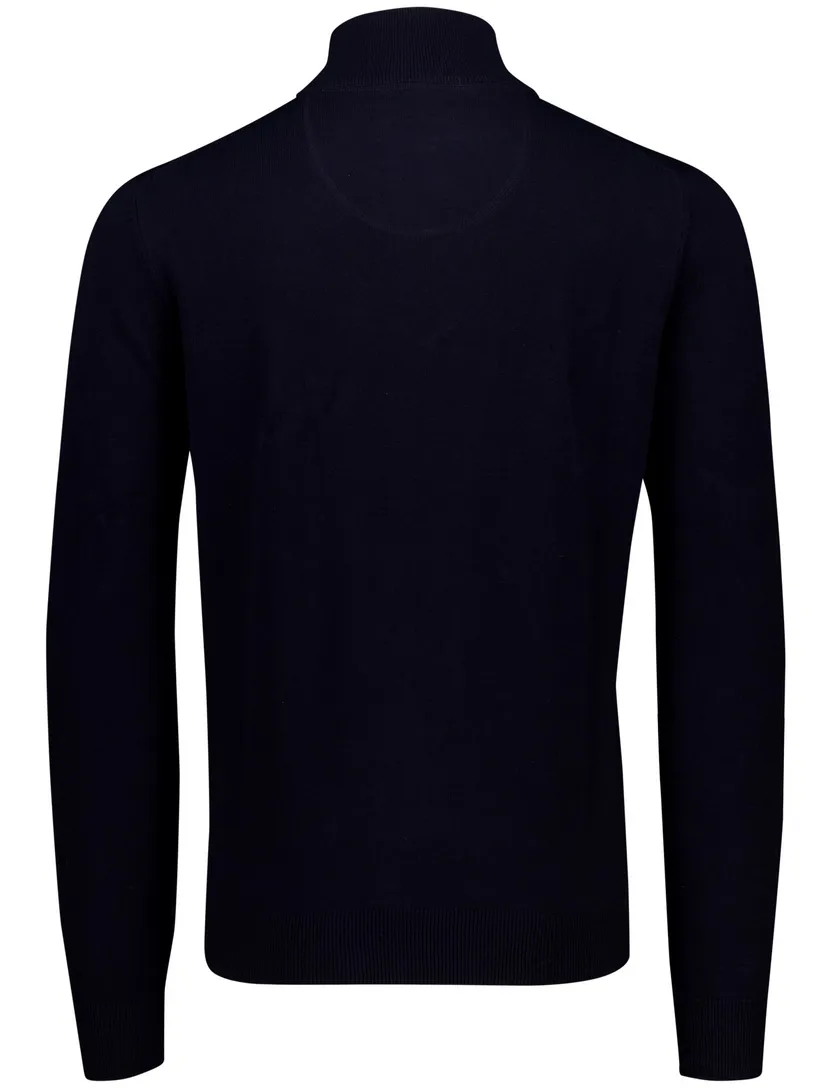 Fynch Hatton half zip trui donkerblauw