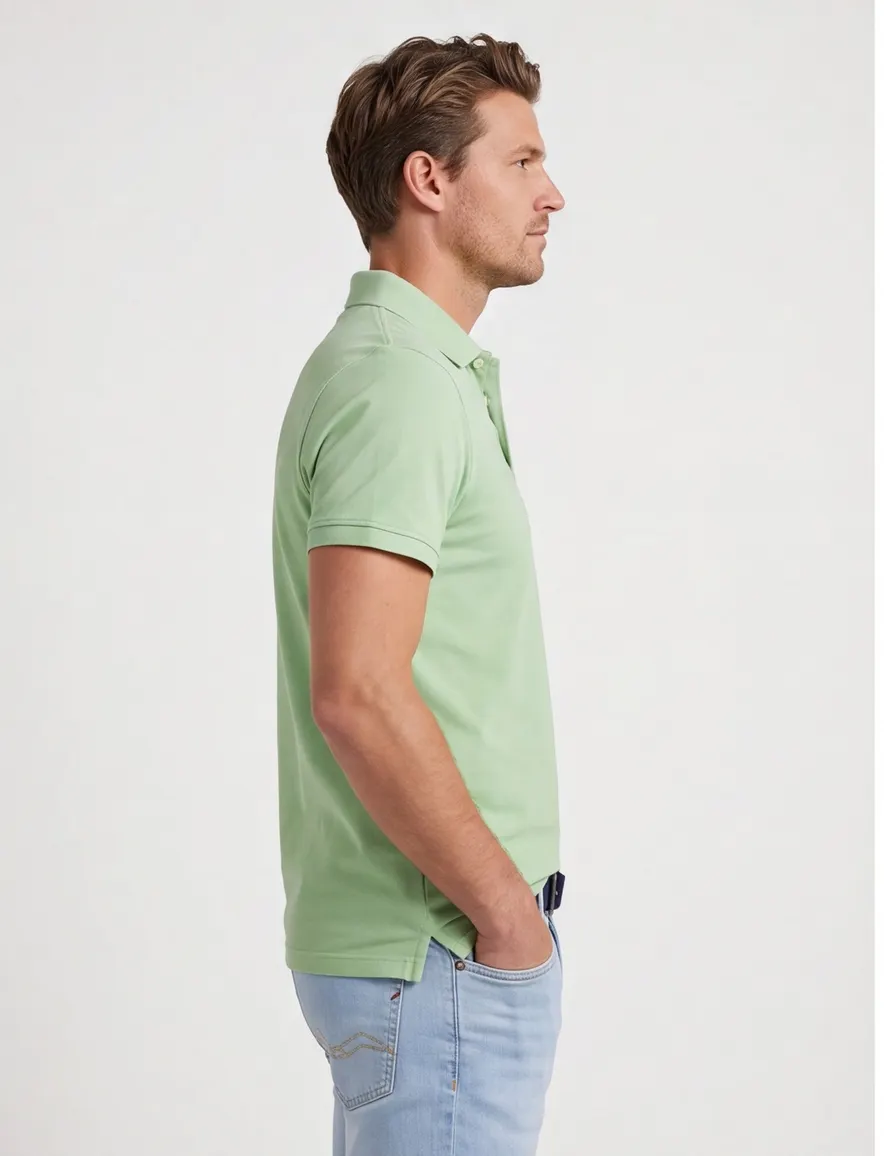 PME Legend groene polo pique
