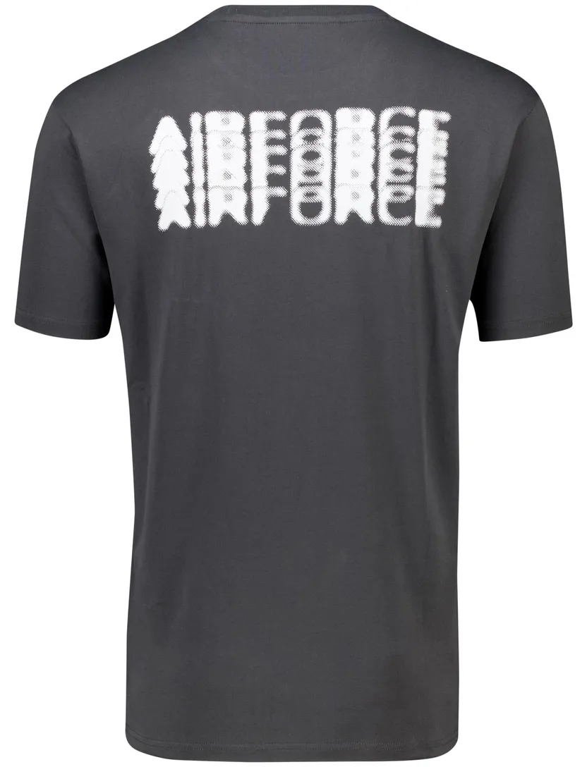 Airforce T-shirt antraciet effen
