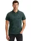 PME Legend allover print polo groen pique katoen 2-knoops