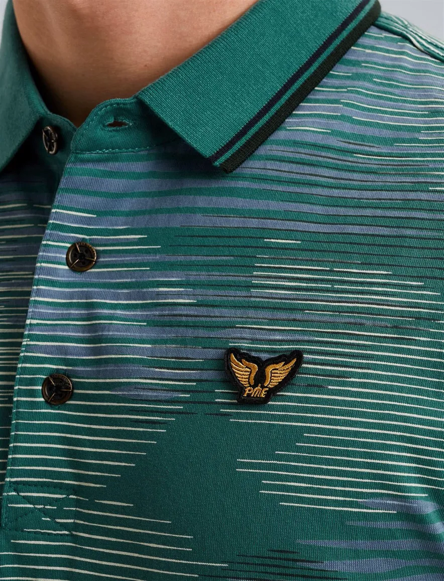 PME Legend polo groen print