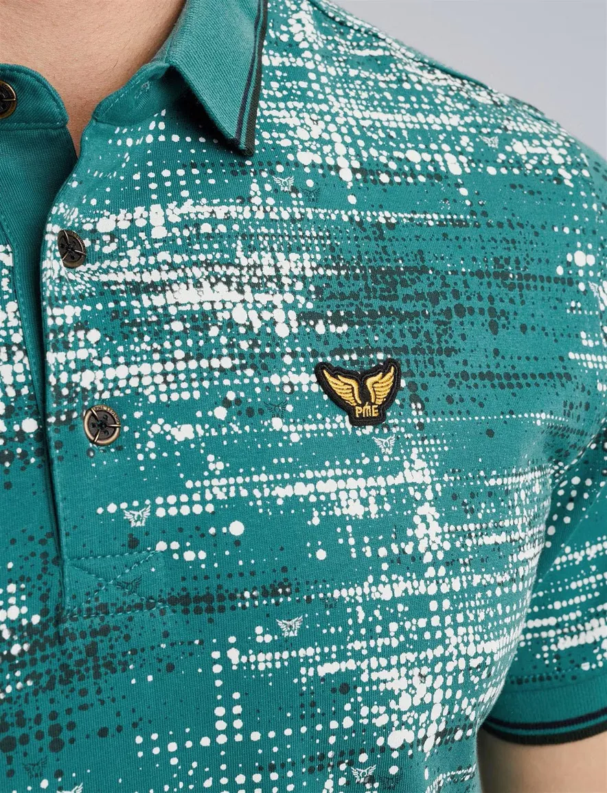PME Legend polo groen print