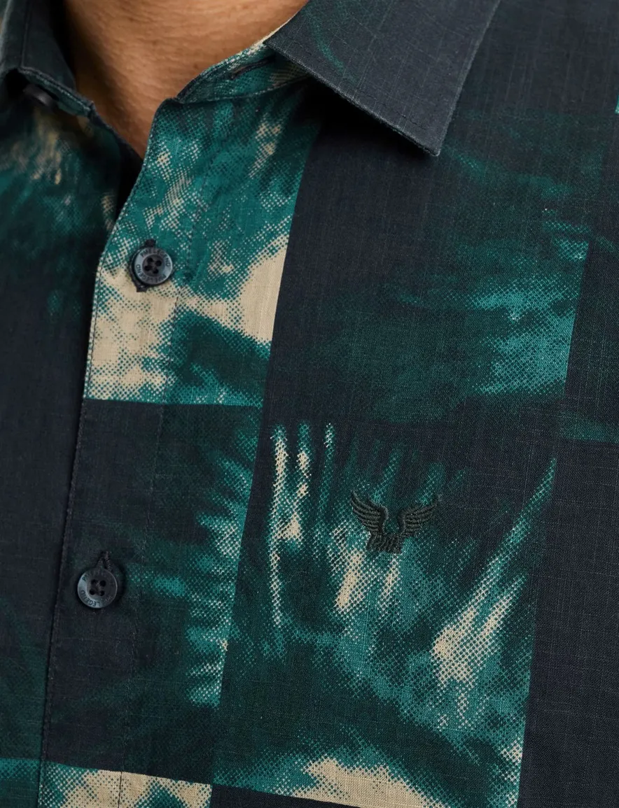 PME Legend korte mouw blauw print