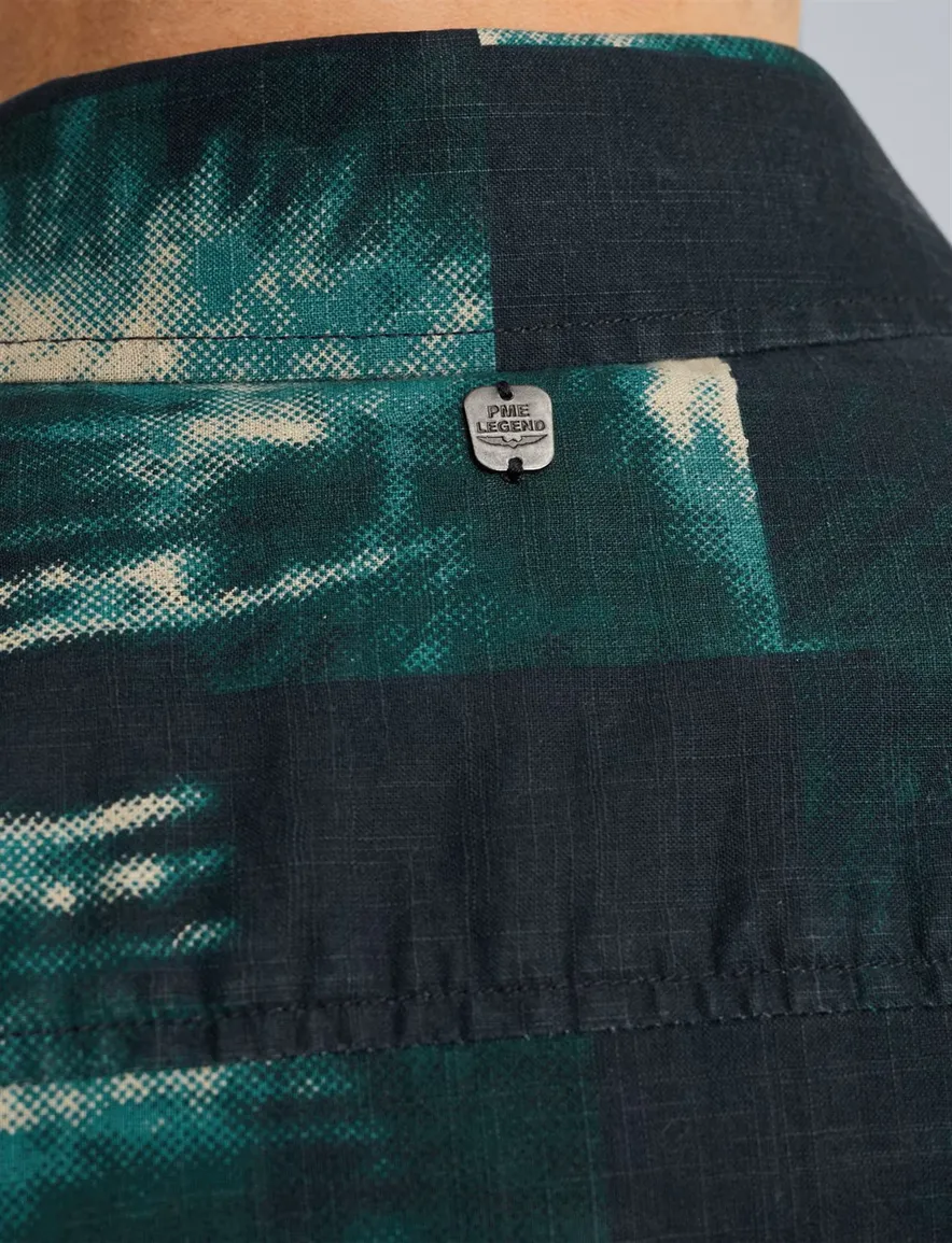 PME Legend korte mouw blauw print