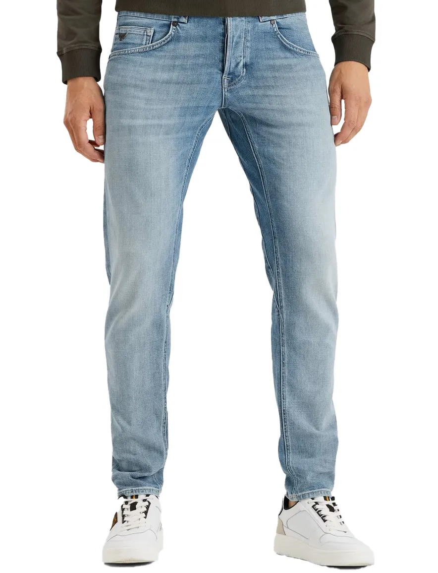 PME Legend Carior jeans blauw 5-pocket katoen tapered fit