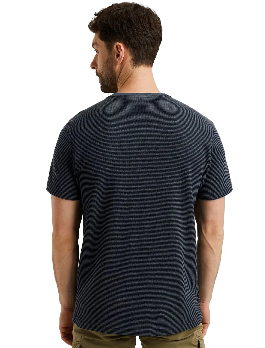 PME Legend T-shirt blauw streeppatroon