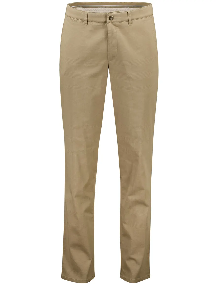 COM4 modern chino bruin katoen