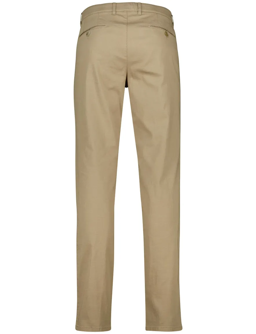 COM4 modern chino bruin katoen