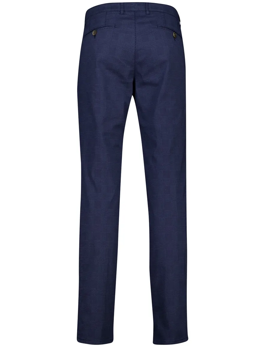 Com4 pantalon chino blauw katoen