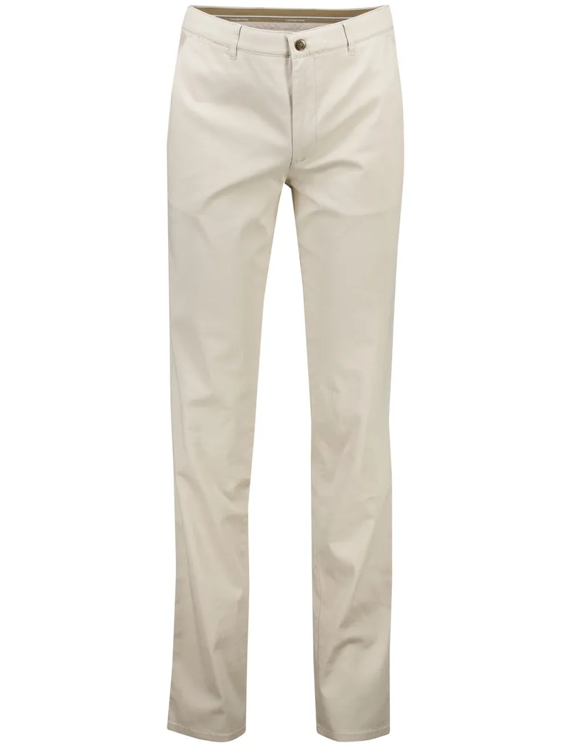 Com4 modern chino collection creme katoen effen