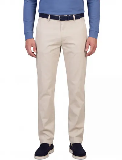 COM4 Com4 modern chino collection creme katoen effen