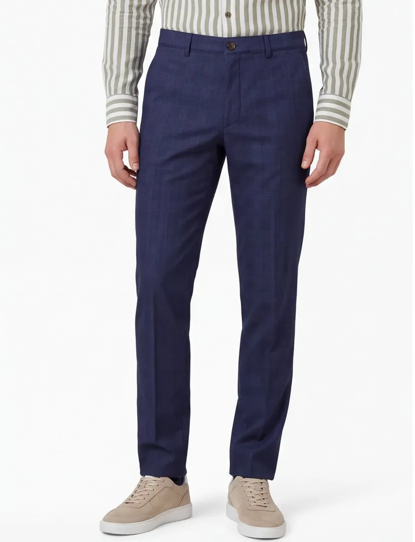 Com4 Modern Chino Collection navy katoen pantalon