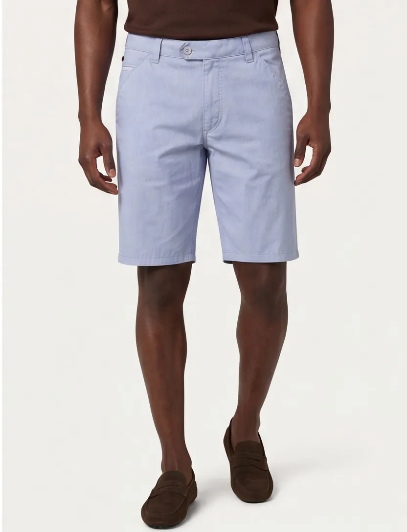 Meyer bermuda lichtblauw print