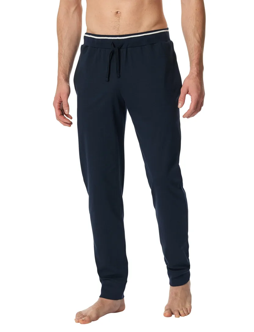 nachtblauwe Schiesser pyjamabroek