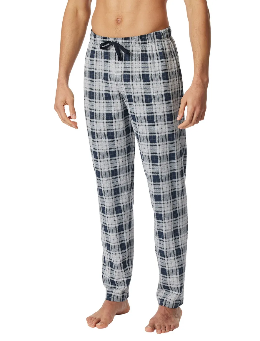 Schiesser pyjamabroek donkerblauw wit