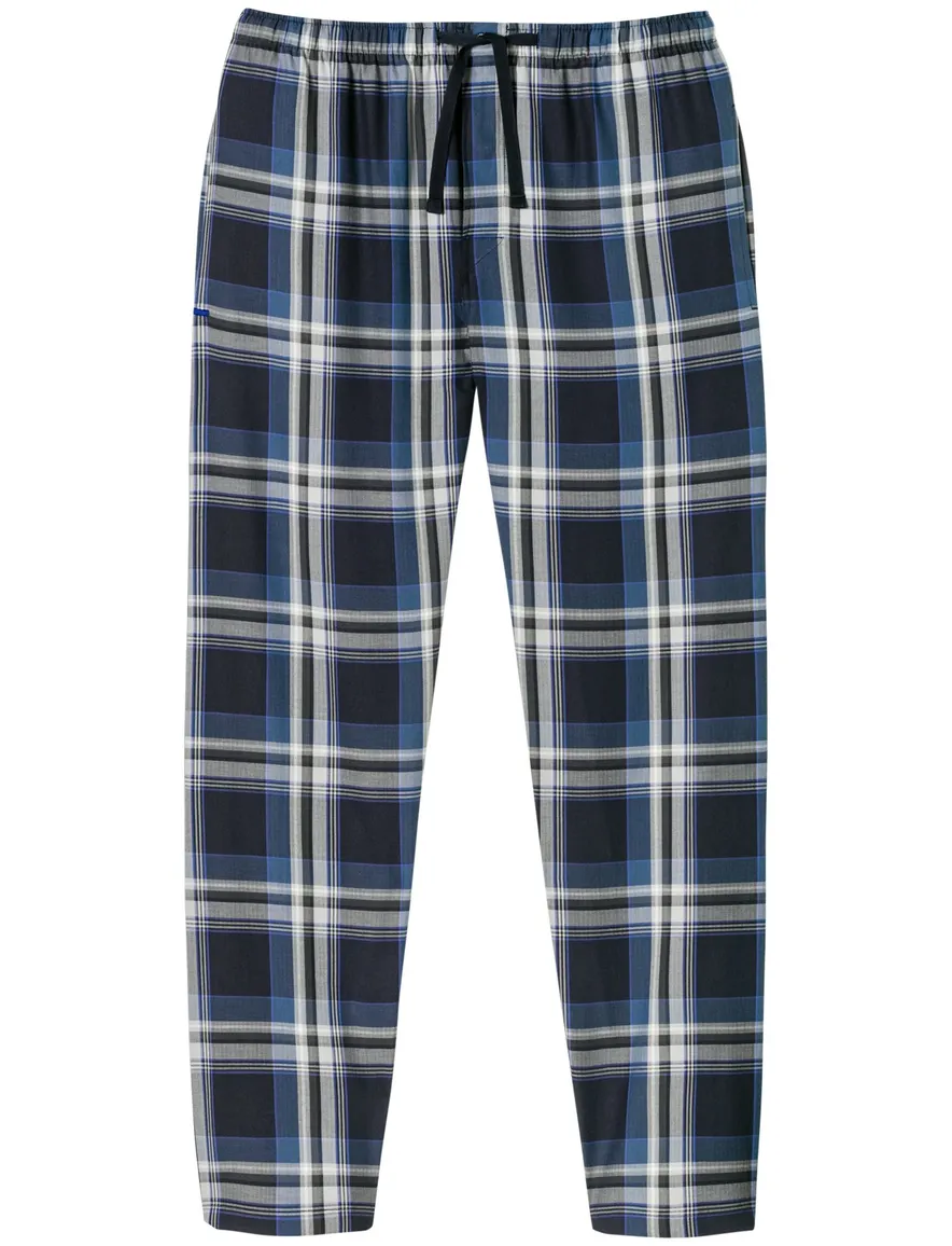 Schiesser pyjamabroek navy geruit