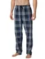 multicolour blauw Schiesser pyjamabroek geruit