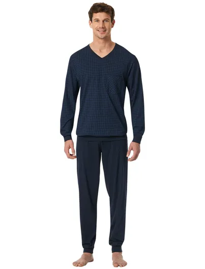 Schiesser Schiesser pyjama nachtblauw