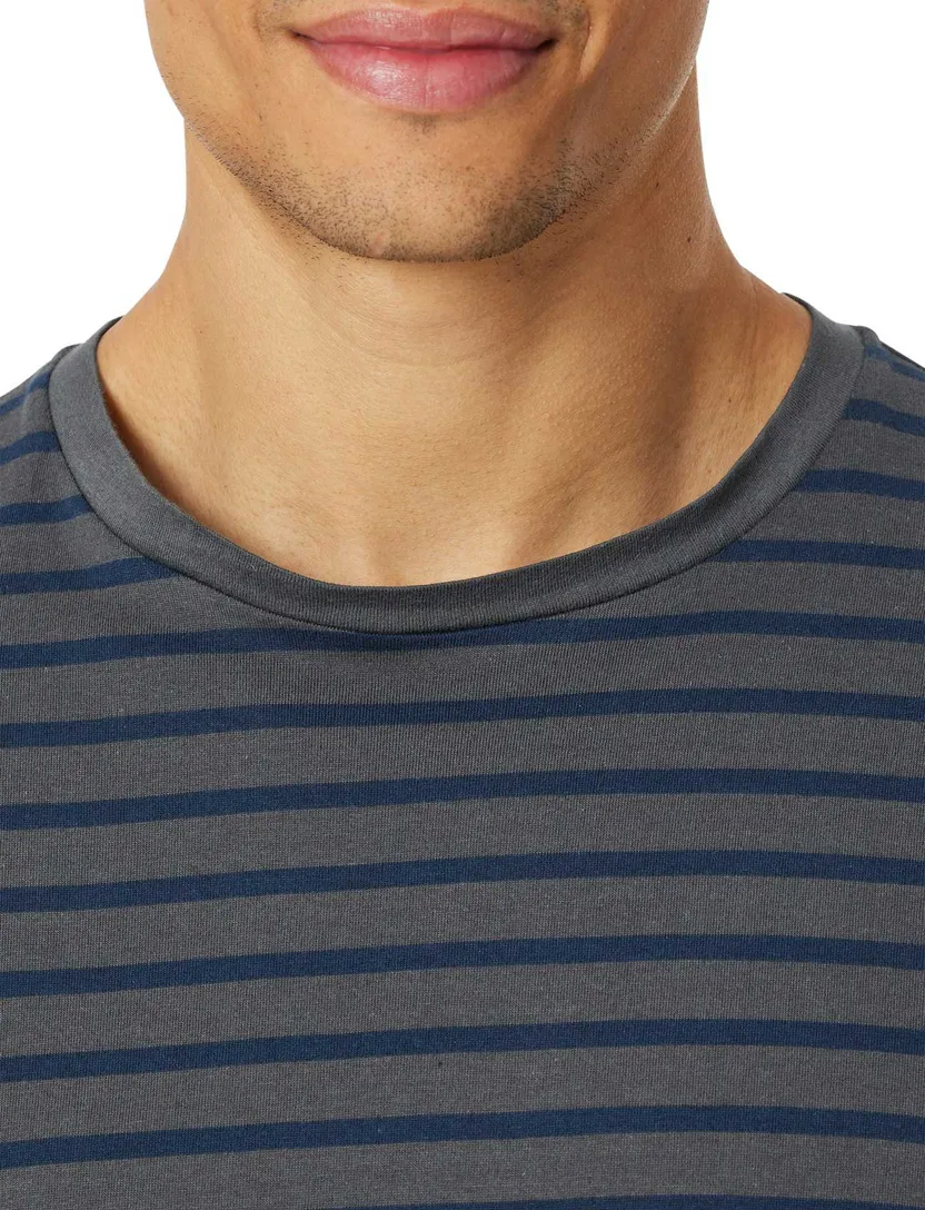 antraciet blauwe lange Schiesser pyjama