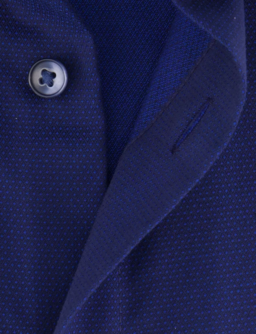 Olymp overhemd Comfort Fit donkerblauw katoen