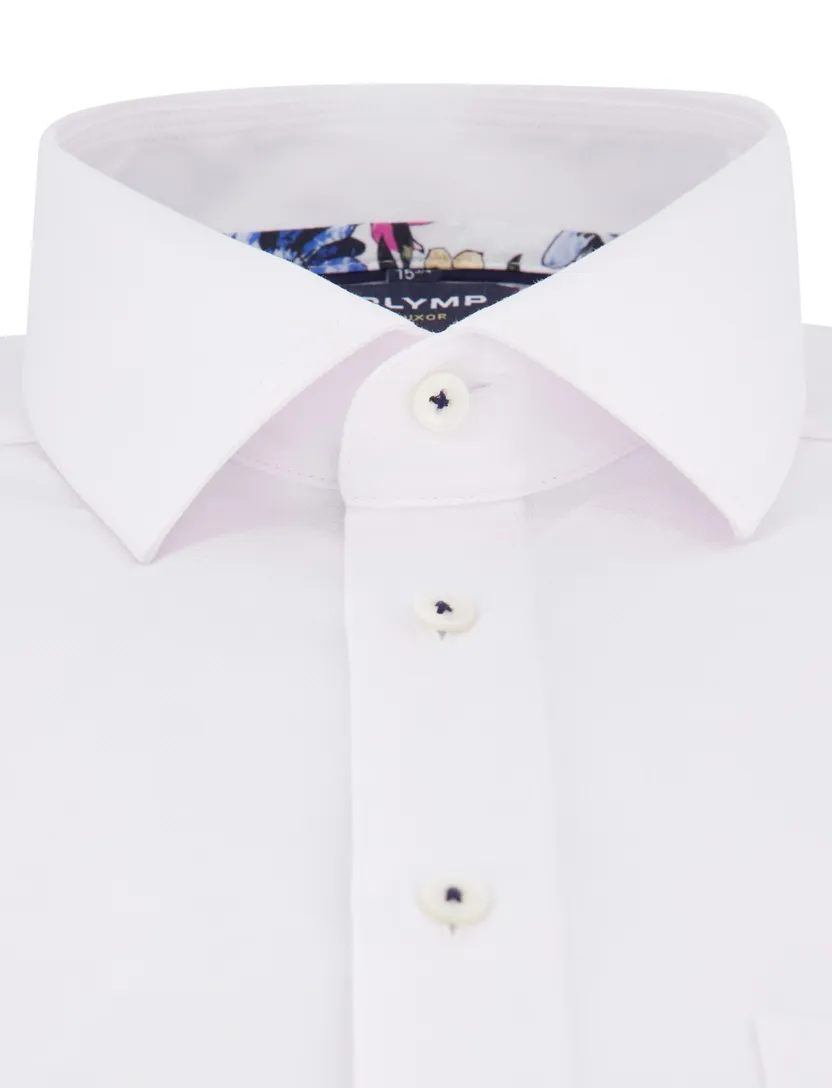 overhemd Olymp Modern Fit korte mouw wit