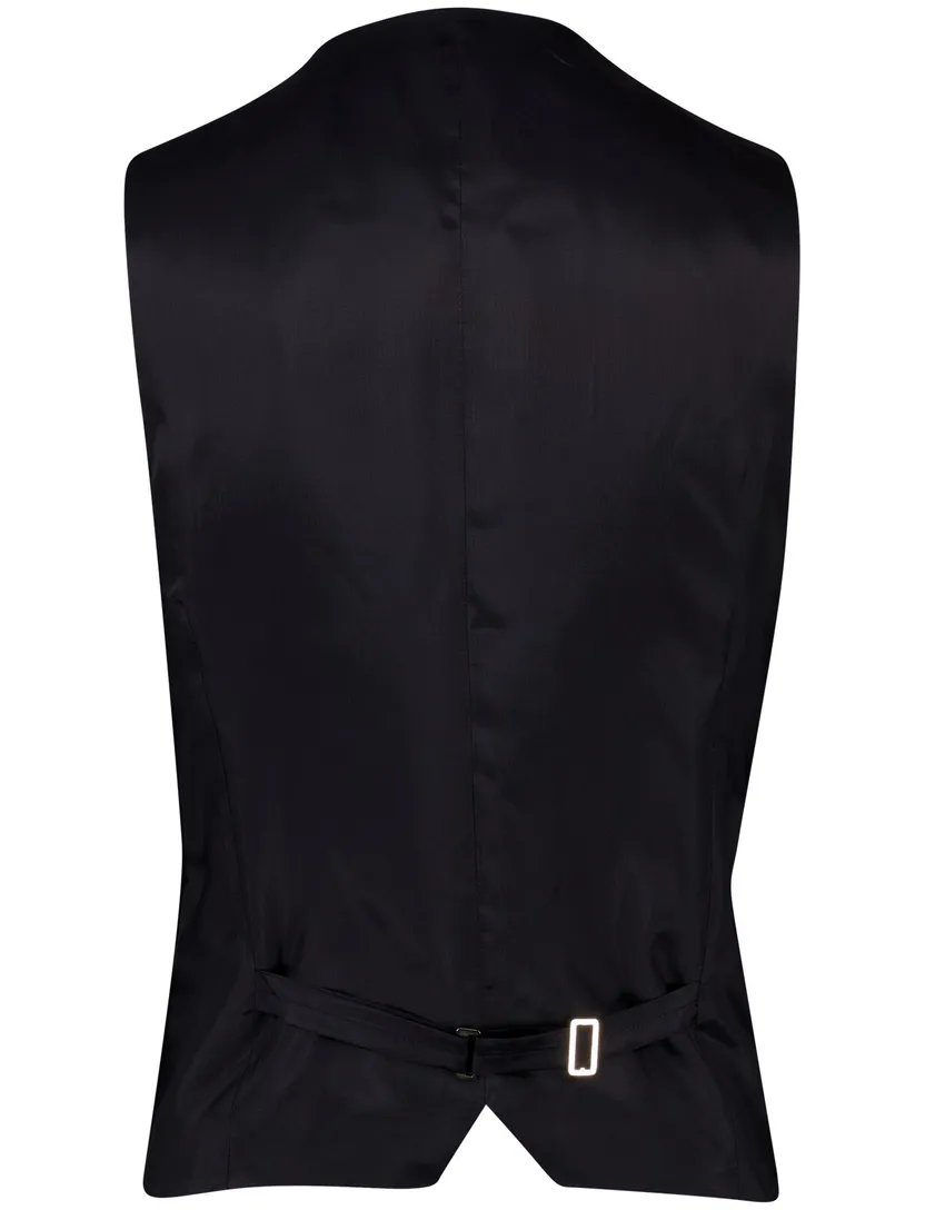Roy Robson gilet donkerblauw effen