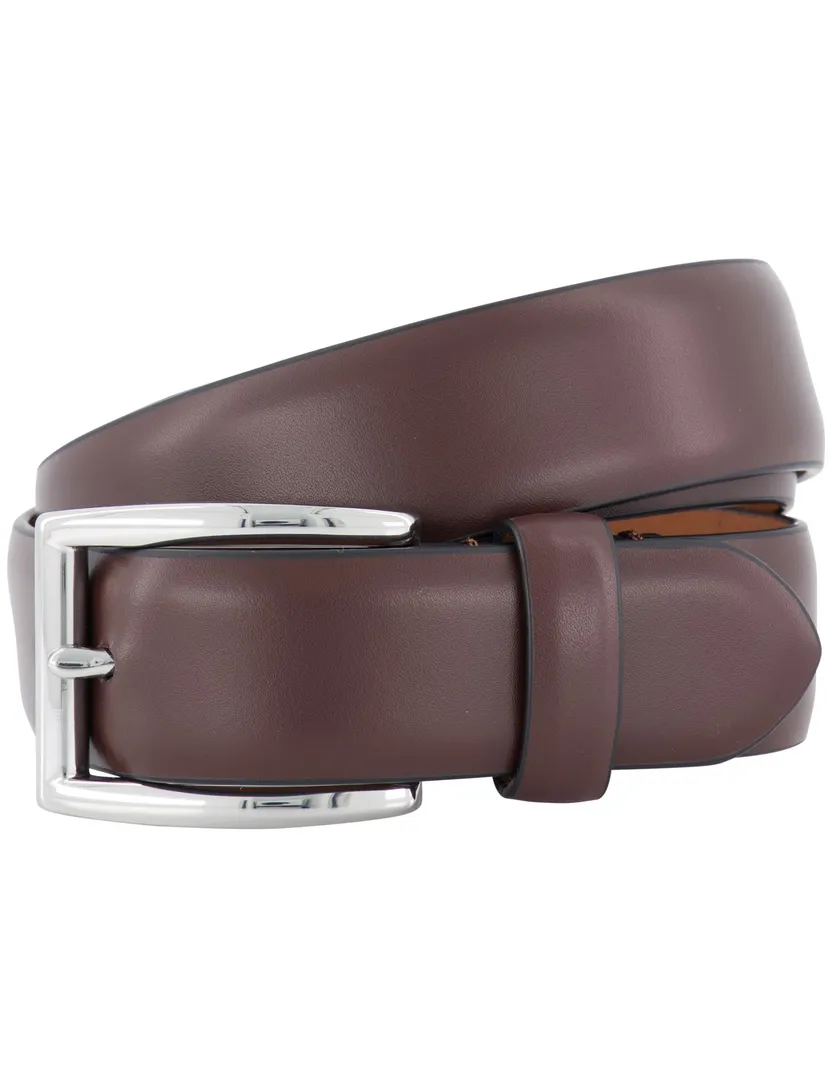 Polo Ralph Lauren riem bruin effen katoen