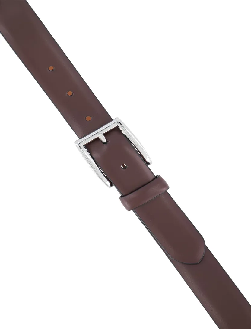 Polo Ralph Lauren riem bruin effen katoen
