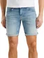 PME Legend korte broek blauw Nightflight effen katoen