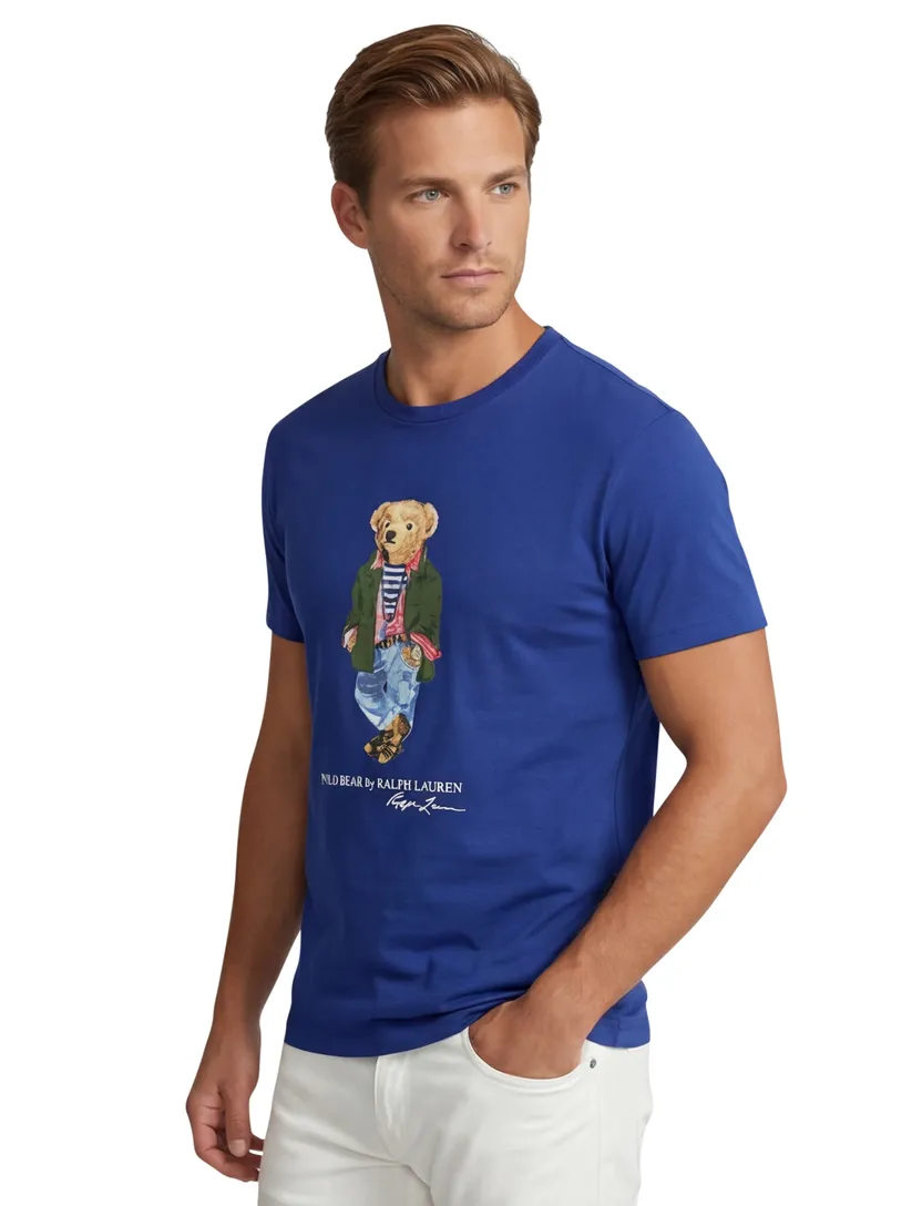 Polo Ralph Lauren wijde fit t-shirt blauw bear