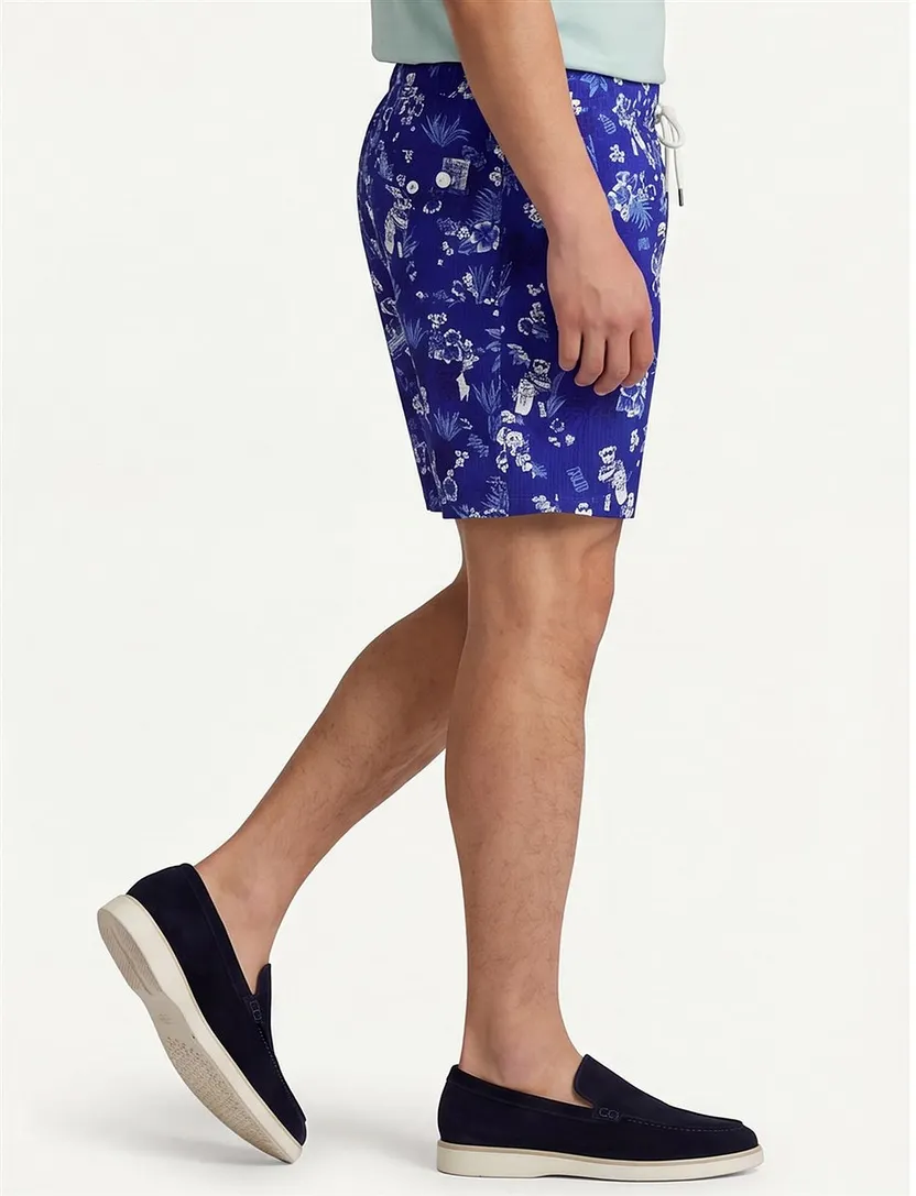 Polo Ralph Lauren classic traveler zwemshort blauw print