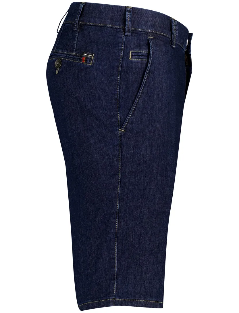 Meyer Bermuda B-Palma donkblauw denim 5-pocket model