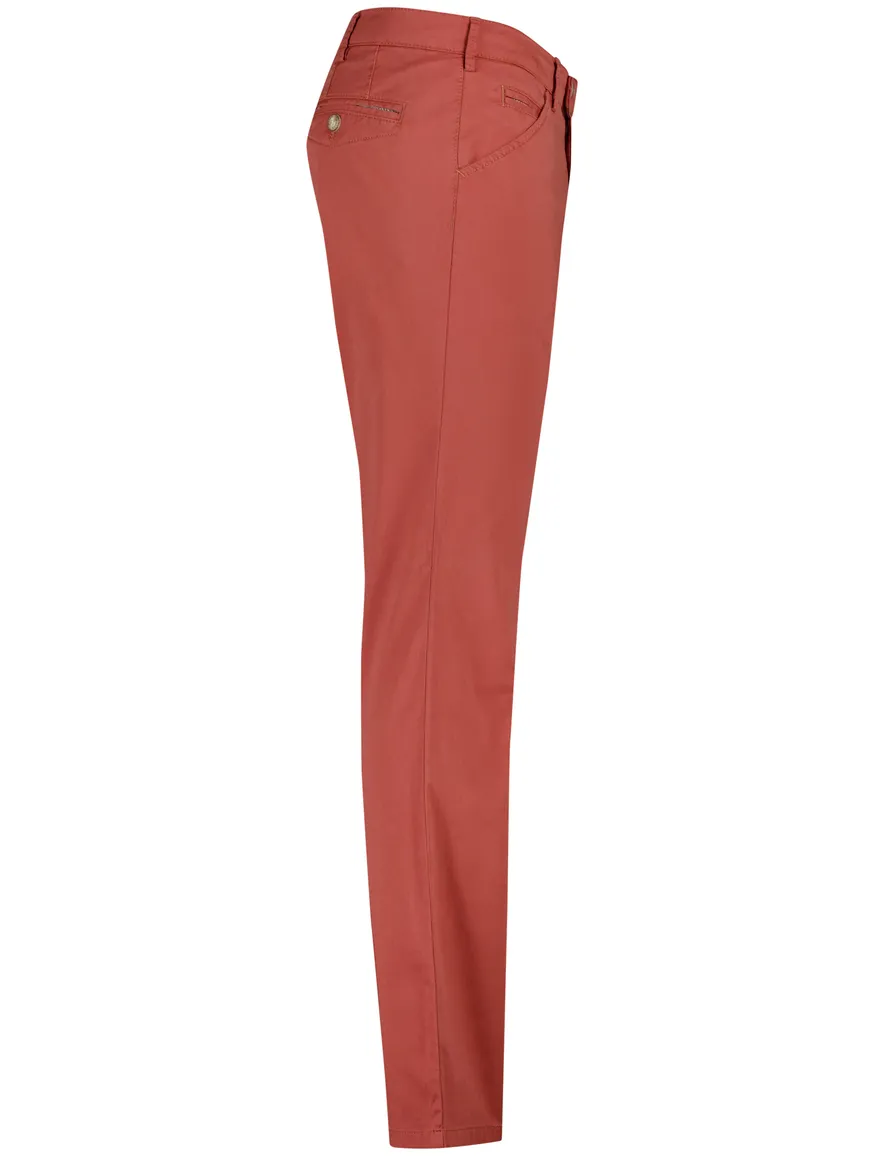 Meyer Pantalon katoen rood perfect fit
