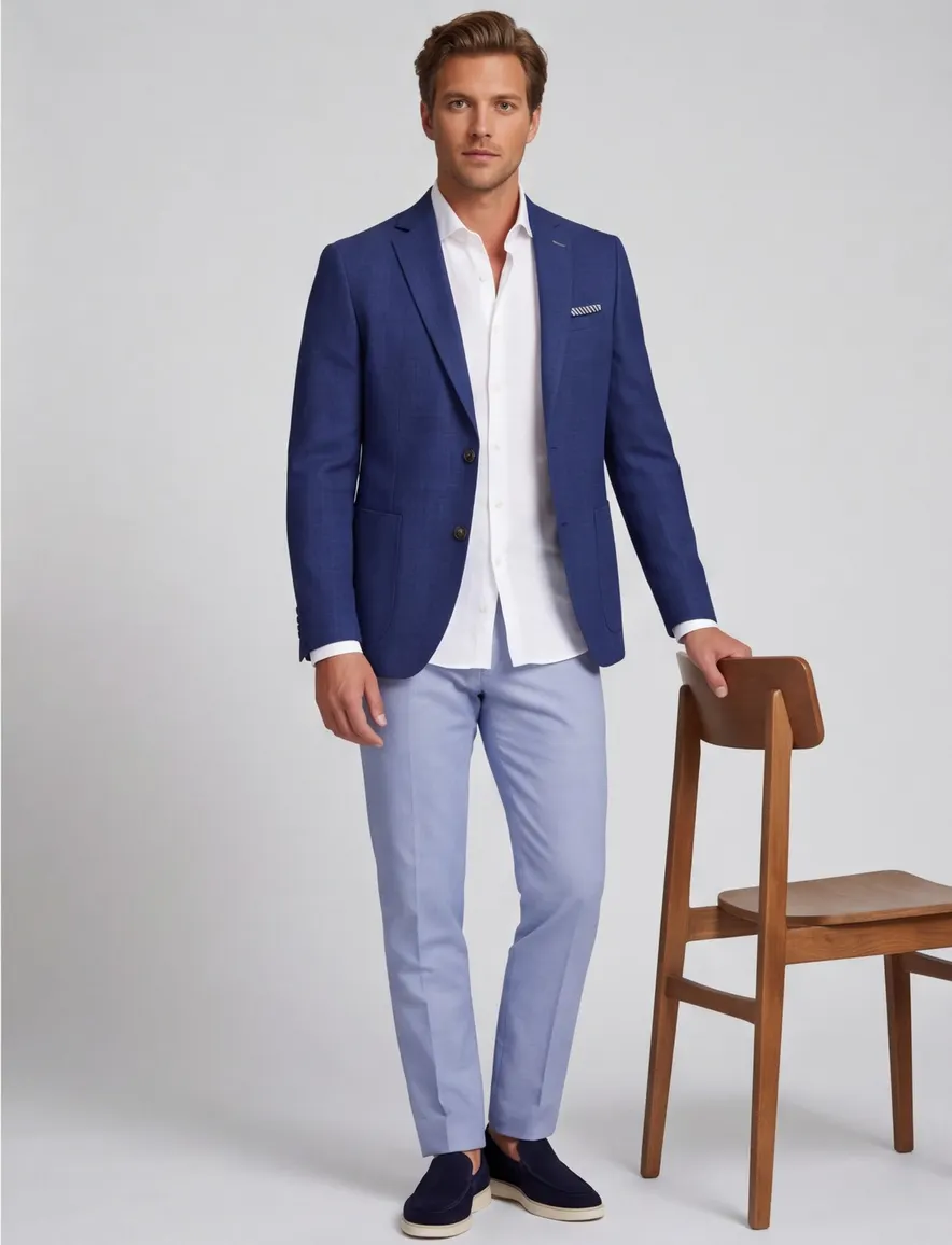 Portofino colbert blauw