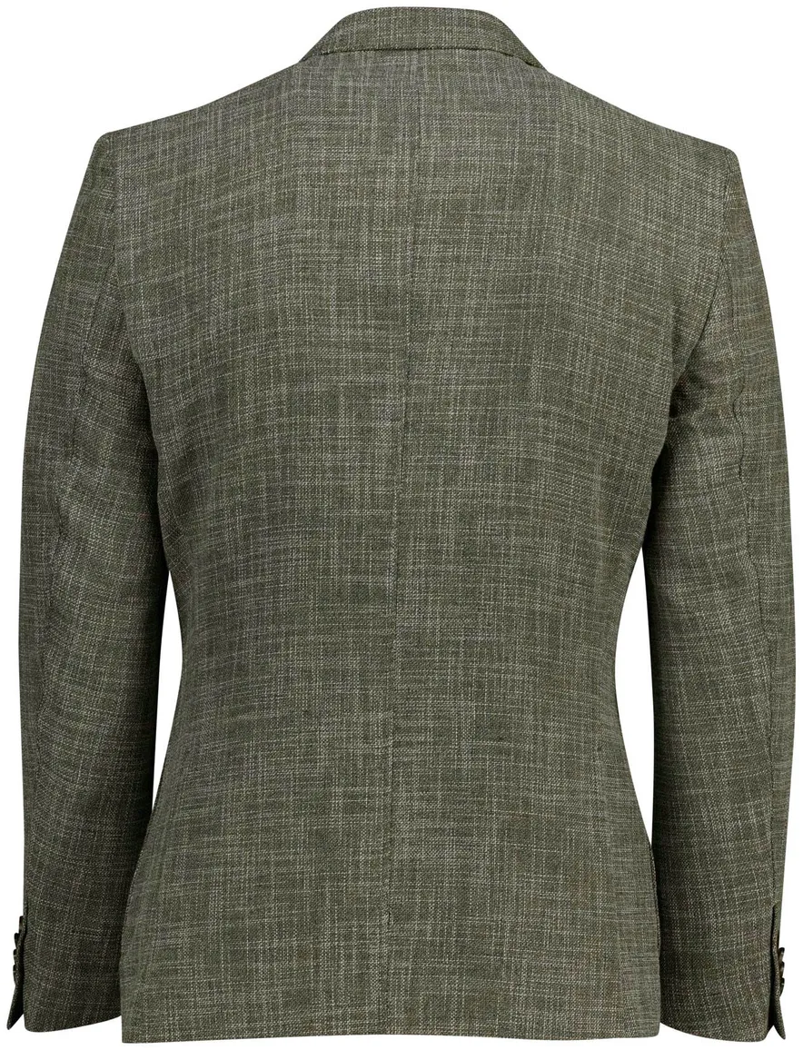 Portofino colbert bruin/groen viscose