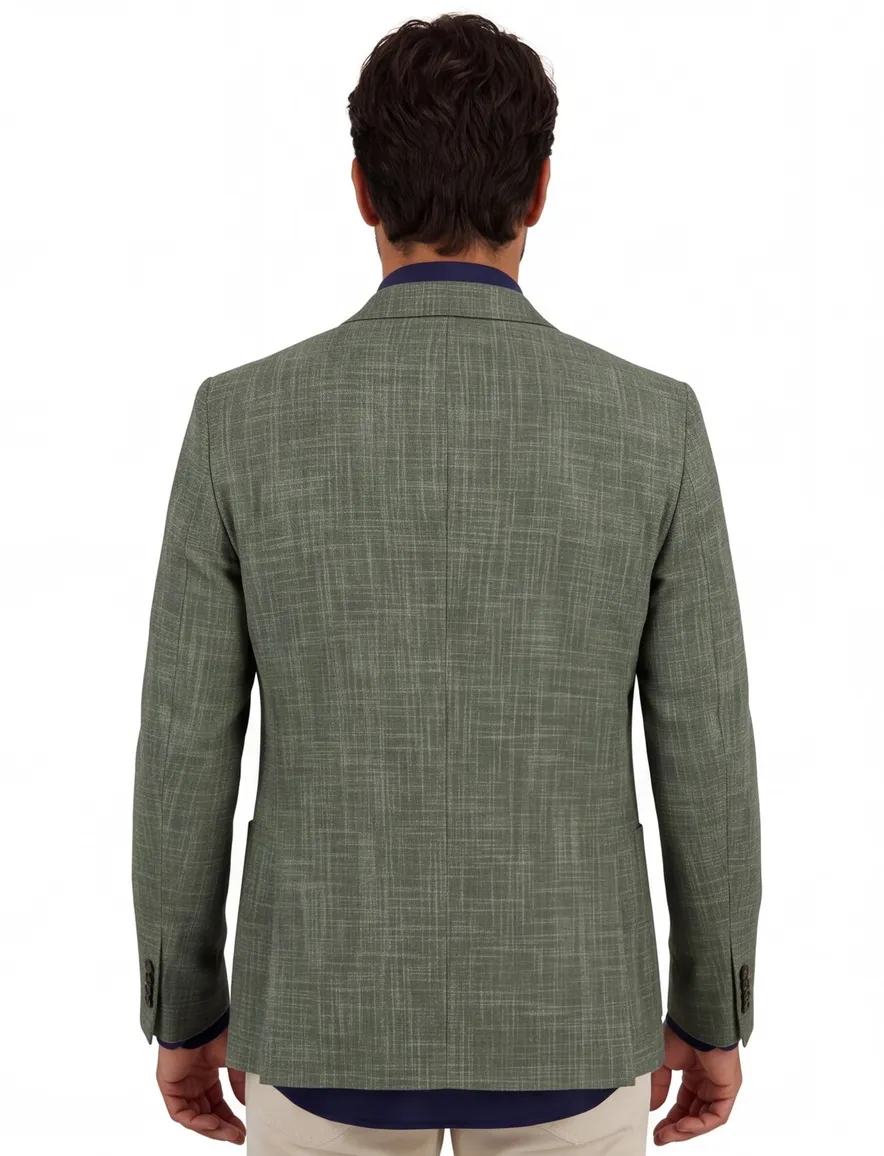 Groen Portofino colbert gemêleerd