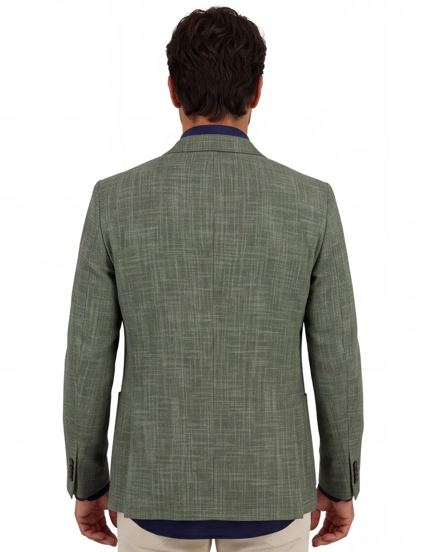 Groen Portofino colbert viscose
