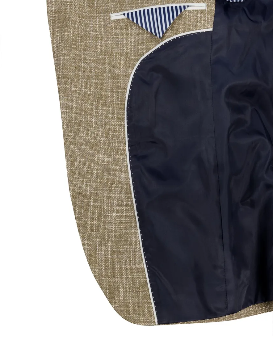 Portofino Leek jacket drop camel normale fit