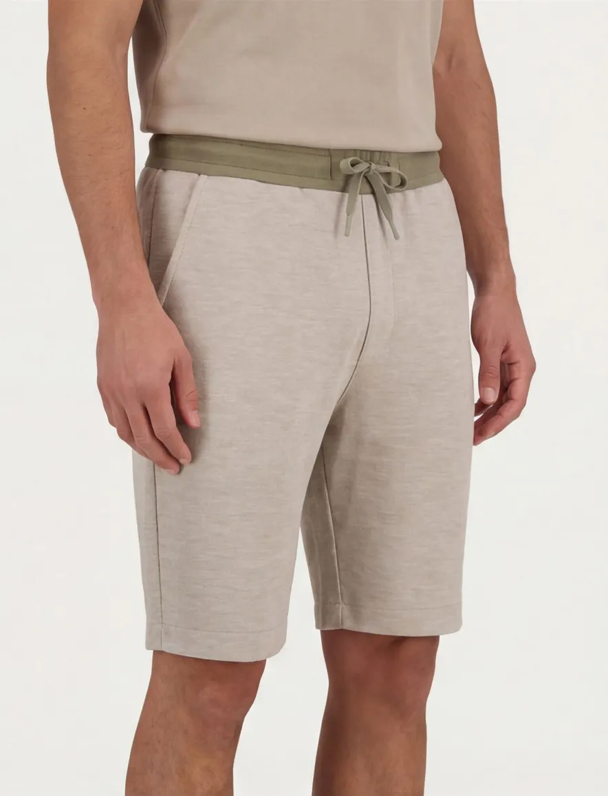 Lyle & Scott sweatshort bruin gemeleerd