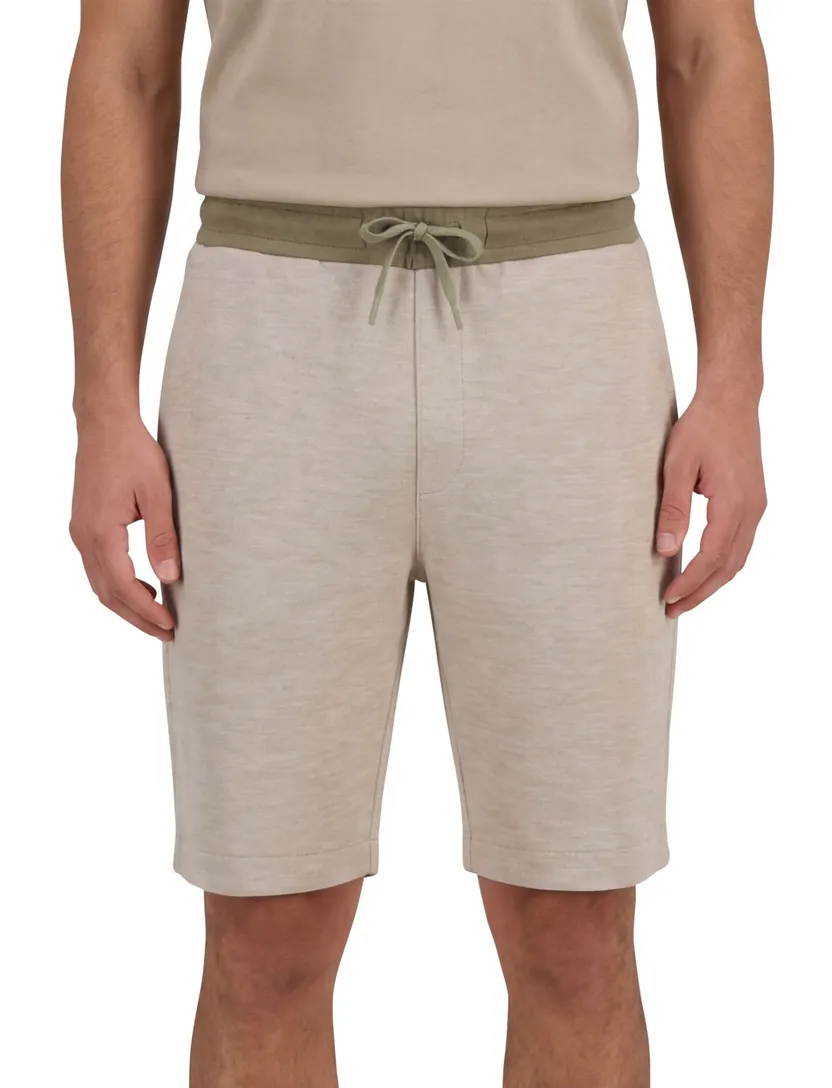 Lyle & Scott sweatshort bruin gemeleerd