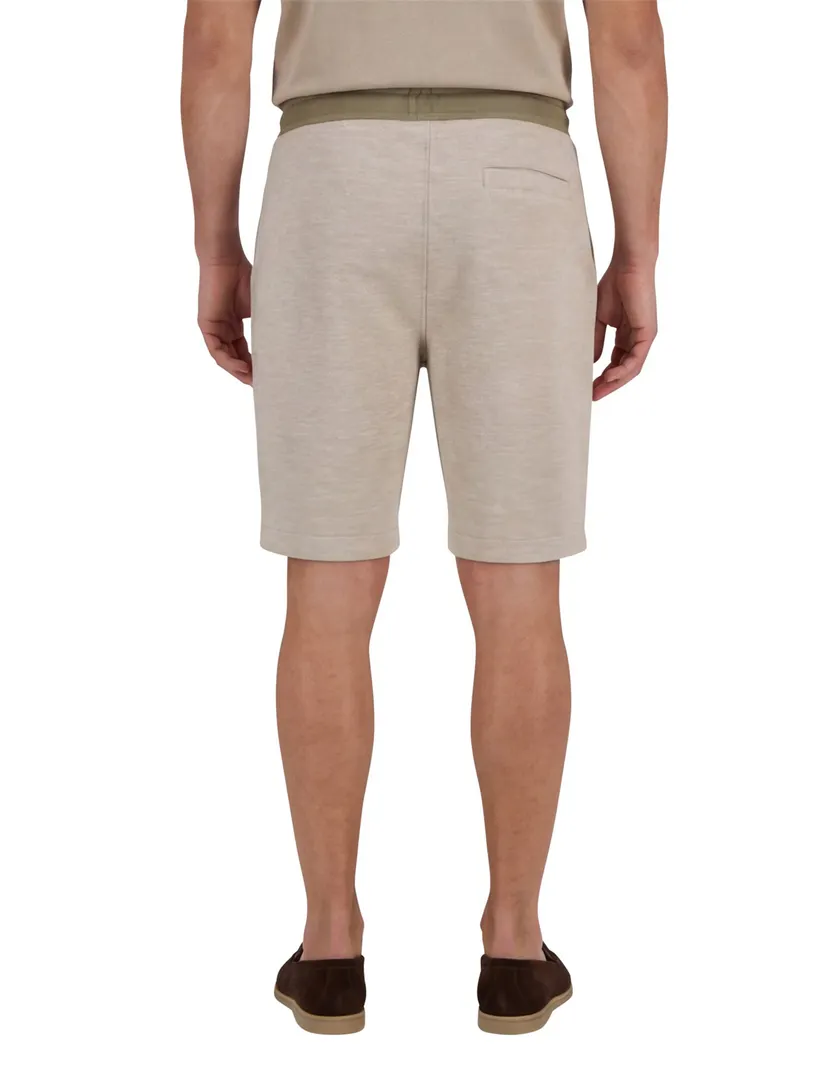 Lyle & Scott sweatshort bruin gemeleerd