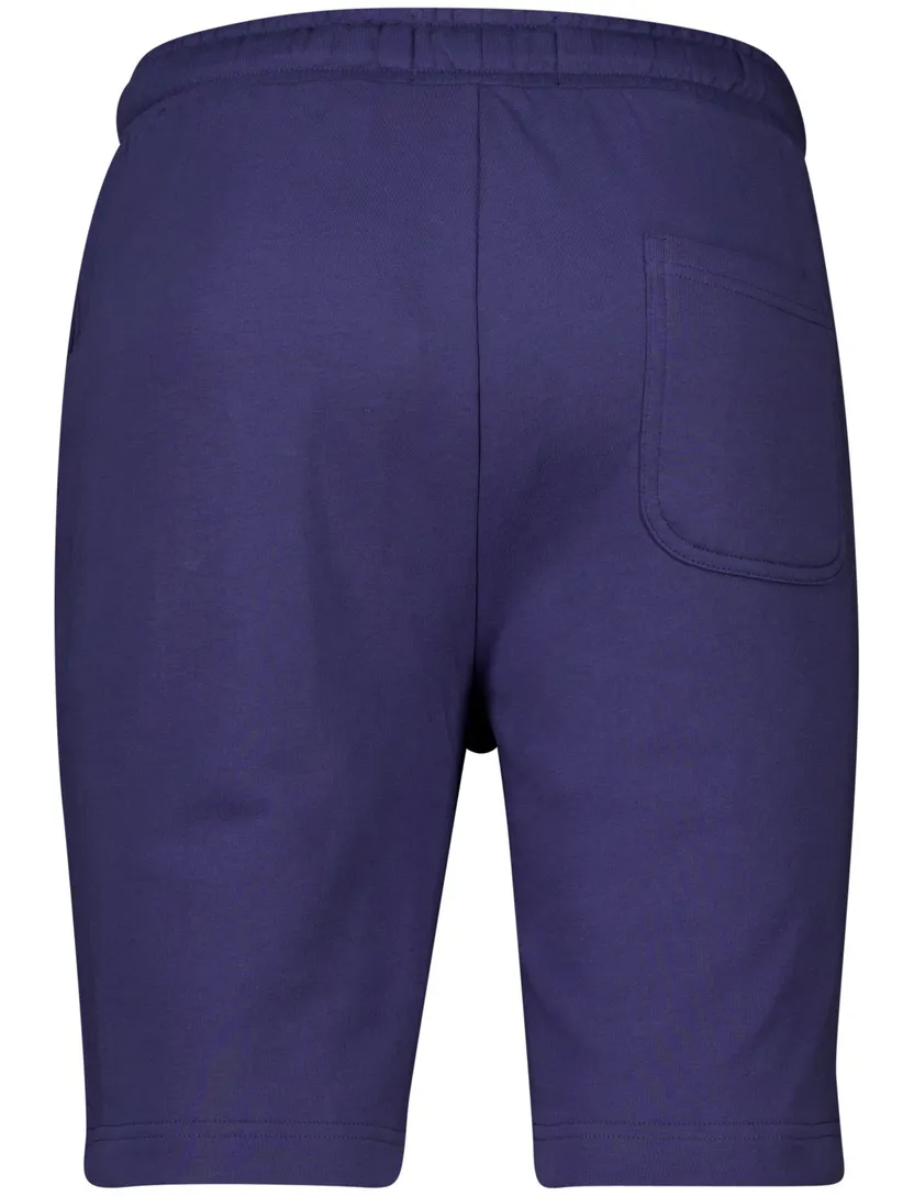 katoenen Lyle & Scott bermuda donkerblauw effen slim fit