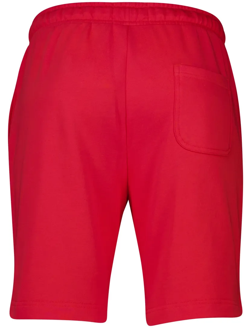 katoenen Lyle & Scott bermuda effen rood slim fit