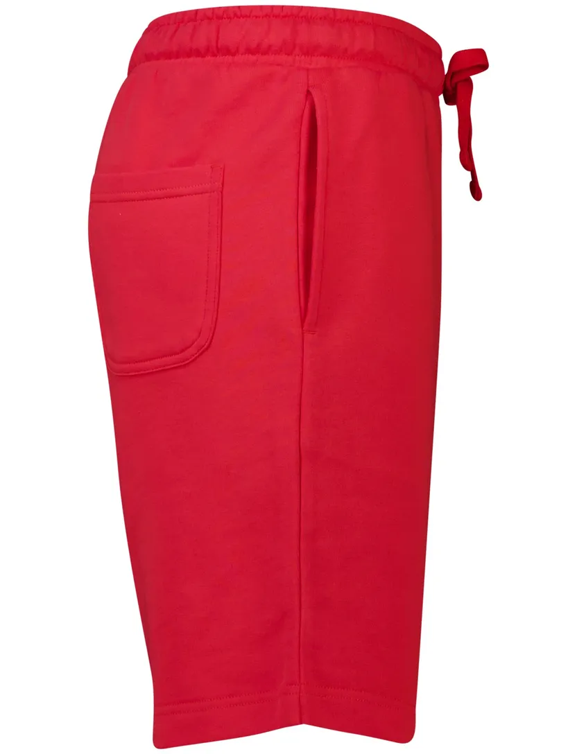 katoenen Lyle & Scott bermuda effen rood slim fit