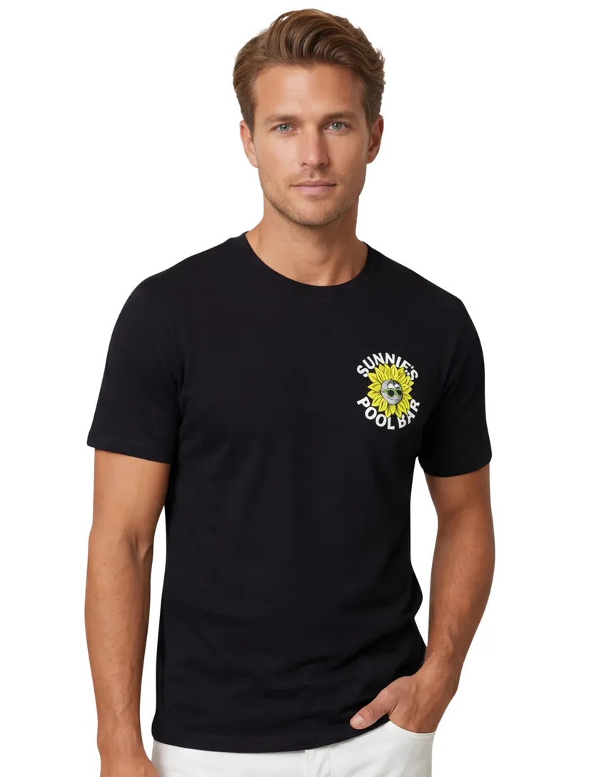 Lyle & Scott T-shirt zwart korte mouw