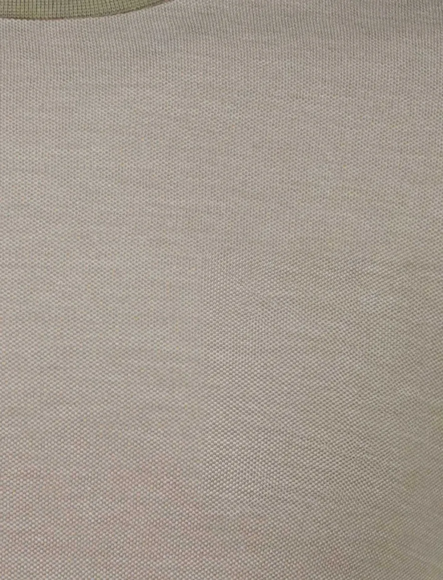 Lyle & Scott T-shirt bruin effen slim fit